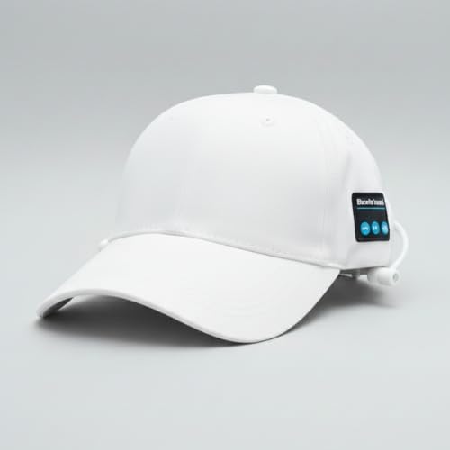 BLUETOOTH MUSIC HAT WITH BUILT-IN WIRELESS HEADPHONES | ADJUSTABLE BASEBALL CAP | USB RECHARGEABLE