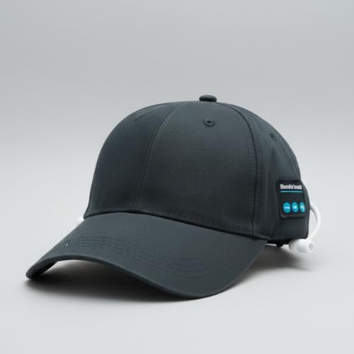 BLUETOOTH MUSIC HAT WITH BUILT-IN WIRELESS HEADPHONES | ADJUSTABLE BASEBALL CAP | USB RECHARGEABLE