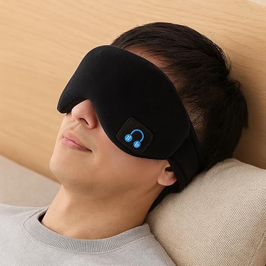 DREAMTUNE ULTRA-SOFT BLUETOOTH SLEEP MASK | LIGHT-BLOCKING EYE MASK FOR TRAVEL & HOME
