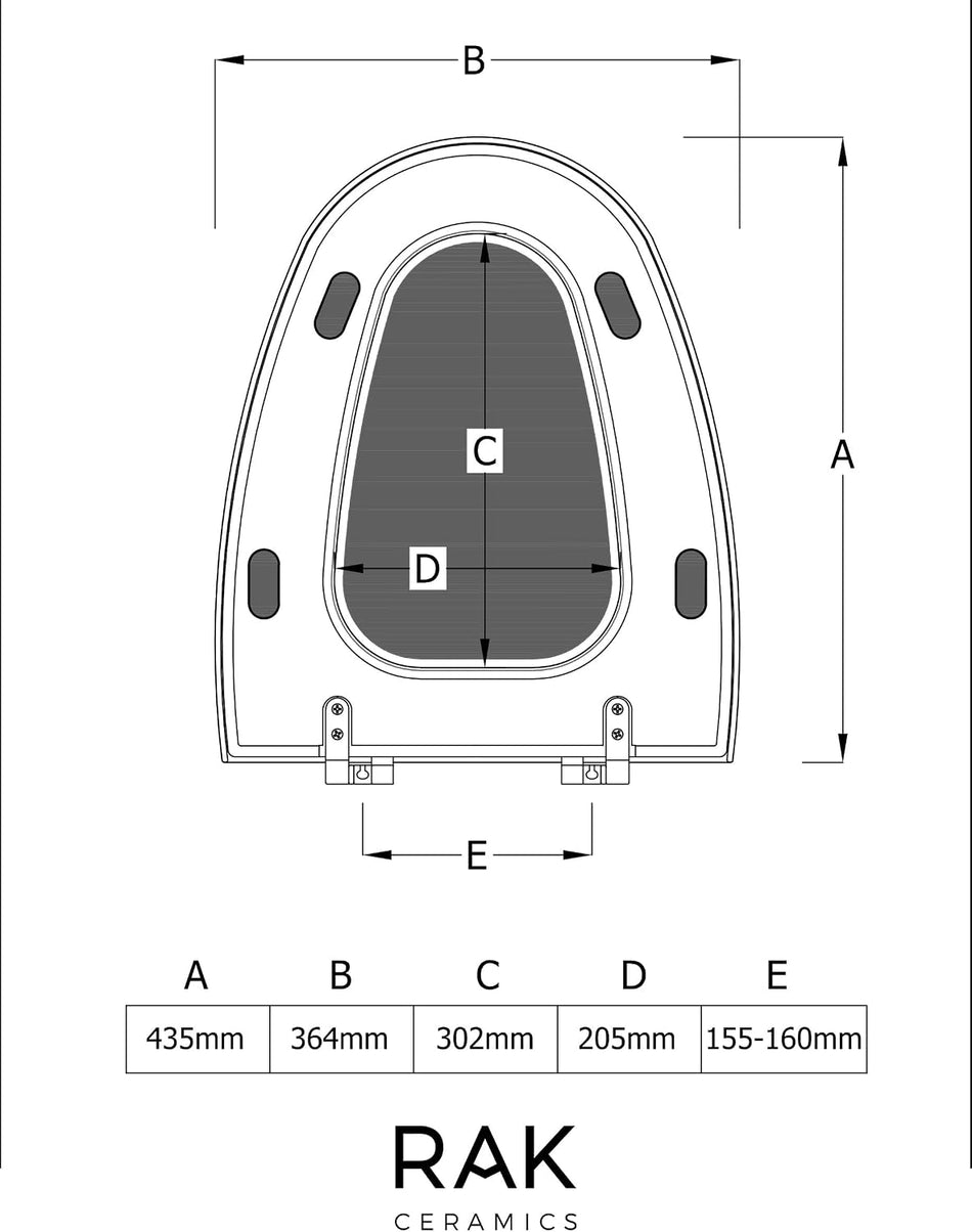 RAK-VENICE NORMAL CLOSE TOILET SEAT COVER | VN05AAWHA
