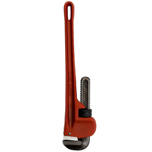 JAW FORGED HEAVY DUTY PIPE WRENCH 87-625 110 MM , RED