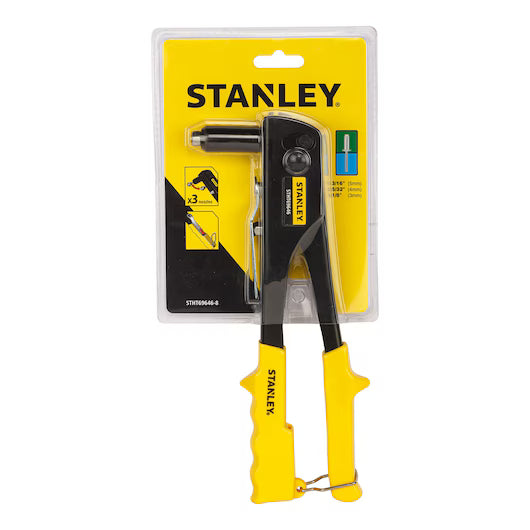 MEDIUM DUTY RIVETER HAND RIVET GUN BLACK YELLOW STHT69646‑8