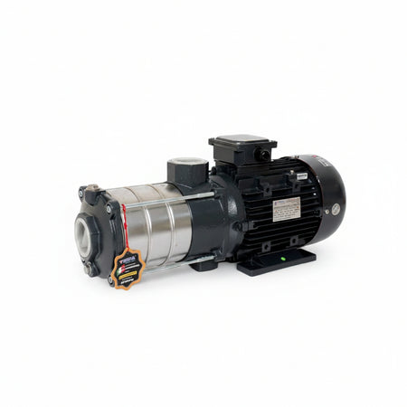 Pump on a white surface with a light background