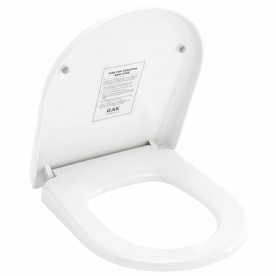 A white ceramic toilet seat 