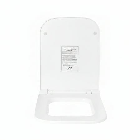 White RAK toilet seat lid shown open