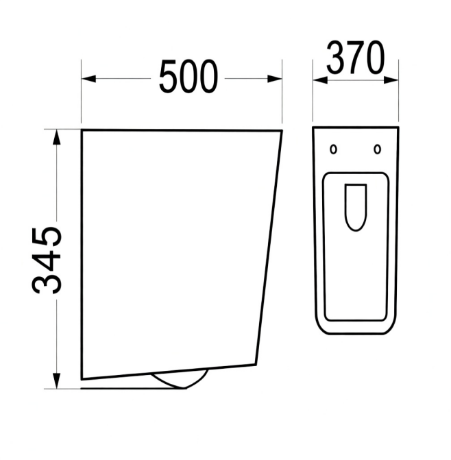 OCE-ZT-015E WALL HUNG WATER CLOSET