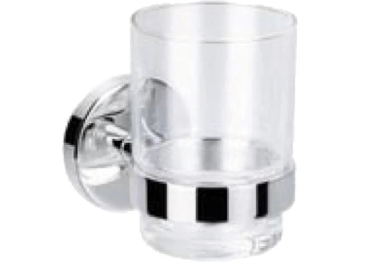 CALIBER GLASS TUMBLER HOLDER – CHROME | WALL MOUNTED | RAK21007