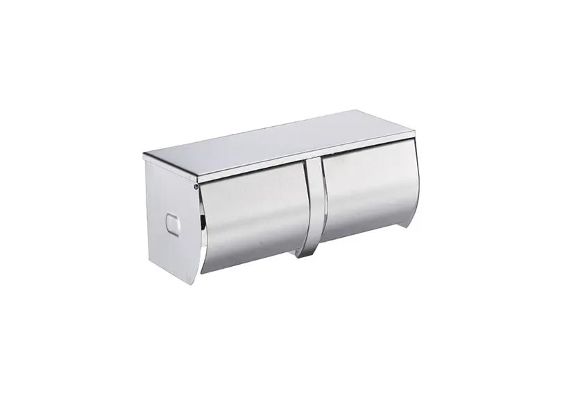 EXPOSED DOUBLE TOILET ROLL HOLDER – SS 304 SATIN FINISH | RAK90221