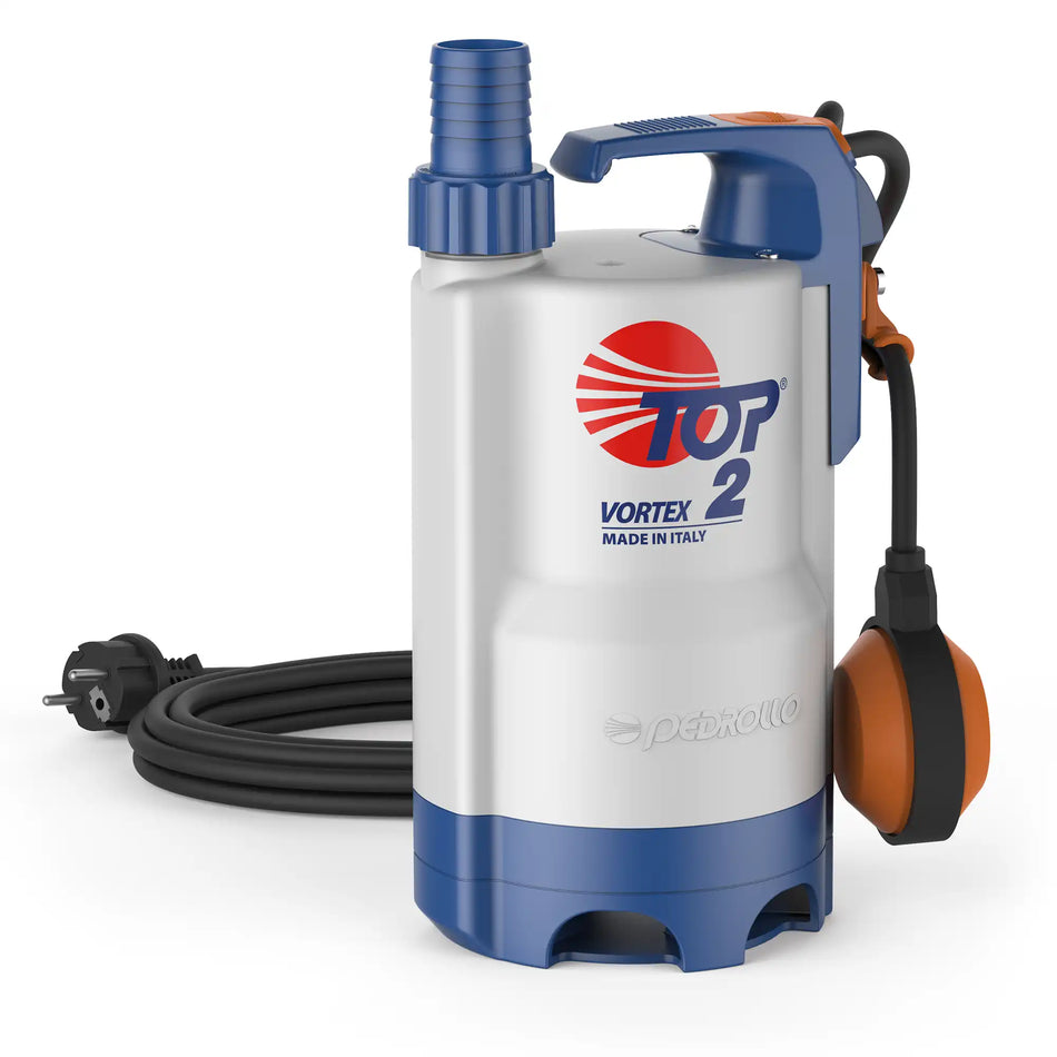 TOP 2 SUBMERSIBLE DRAINAGE WATER PUMP 0.5 HP | SINGLE PHASE | 220 L/MIN MAX FLOW | 8 M MAX HEAD