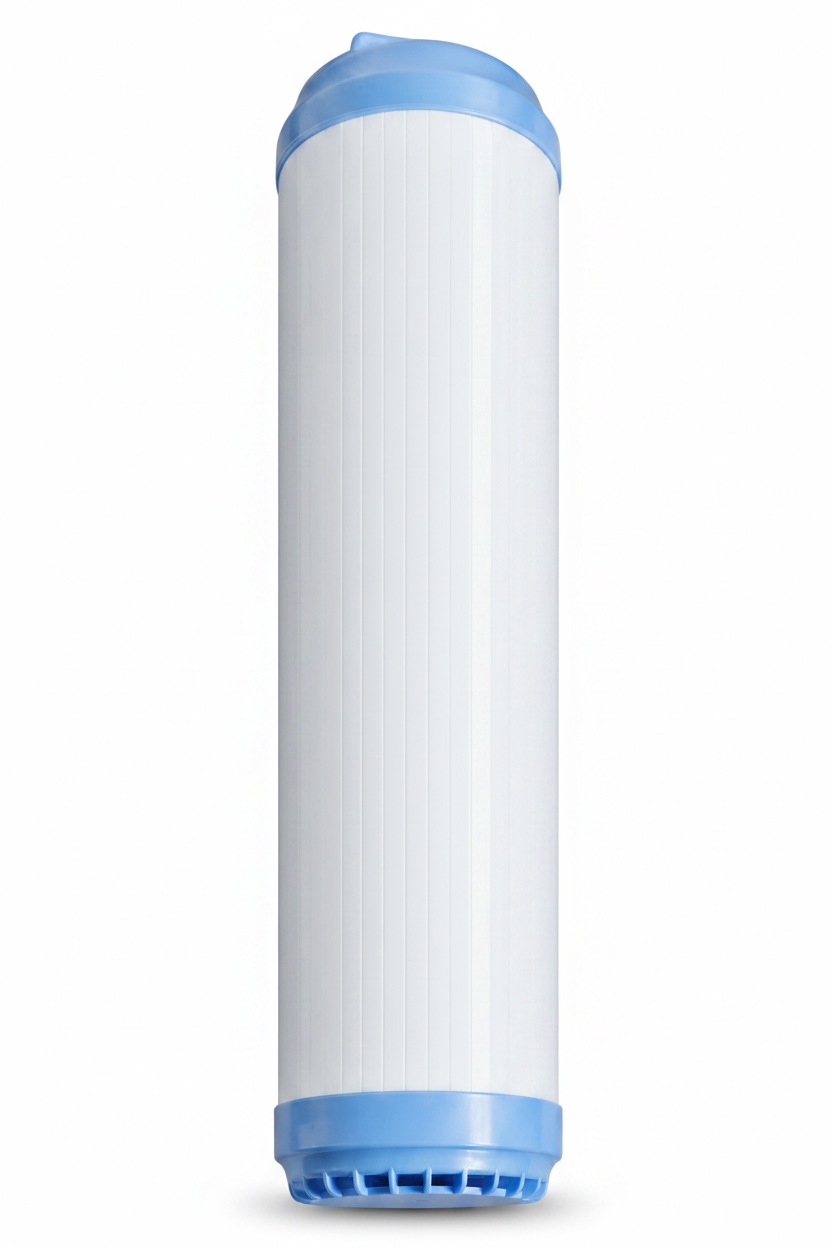 White cylindrical filter