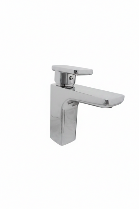 Chrome bathroom faucet