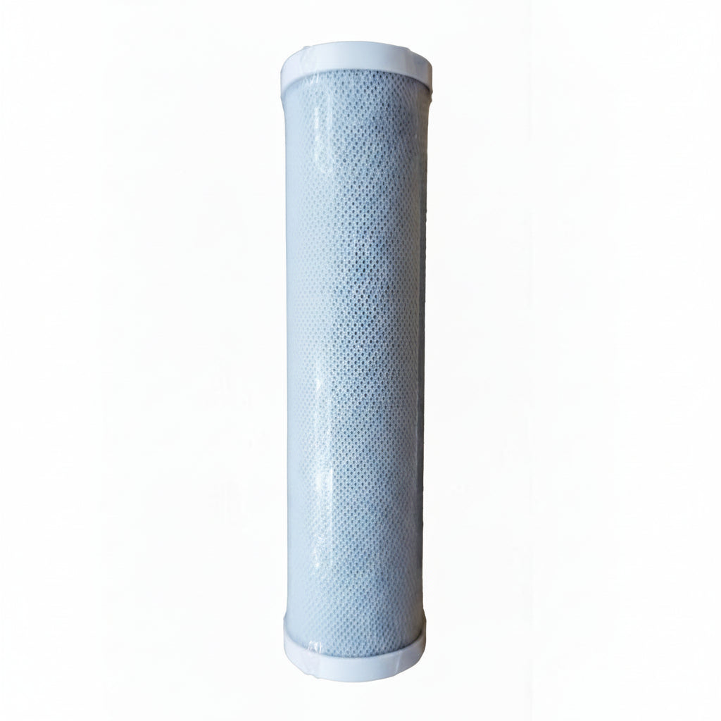 Cylindrical filter cartridge with a textured surface 