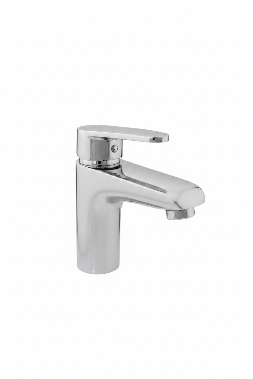 Chrome bathroom faucet 