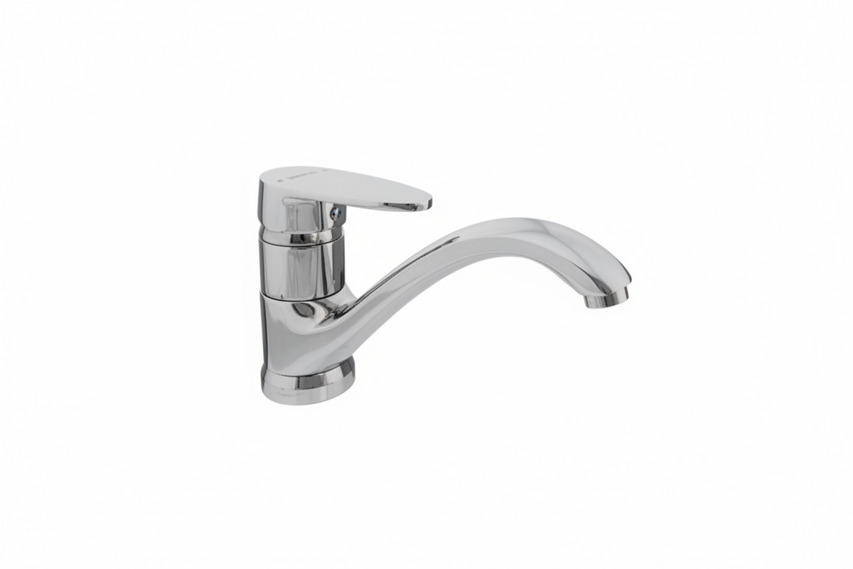 Chrome kitchen faucet 