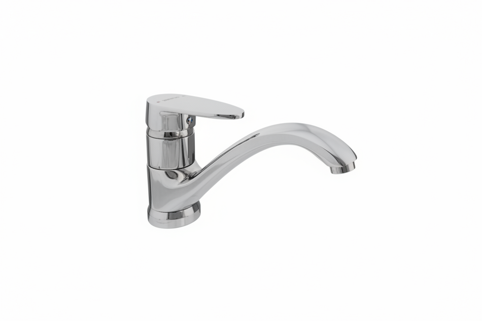 Chrome kitchen faucet 