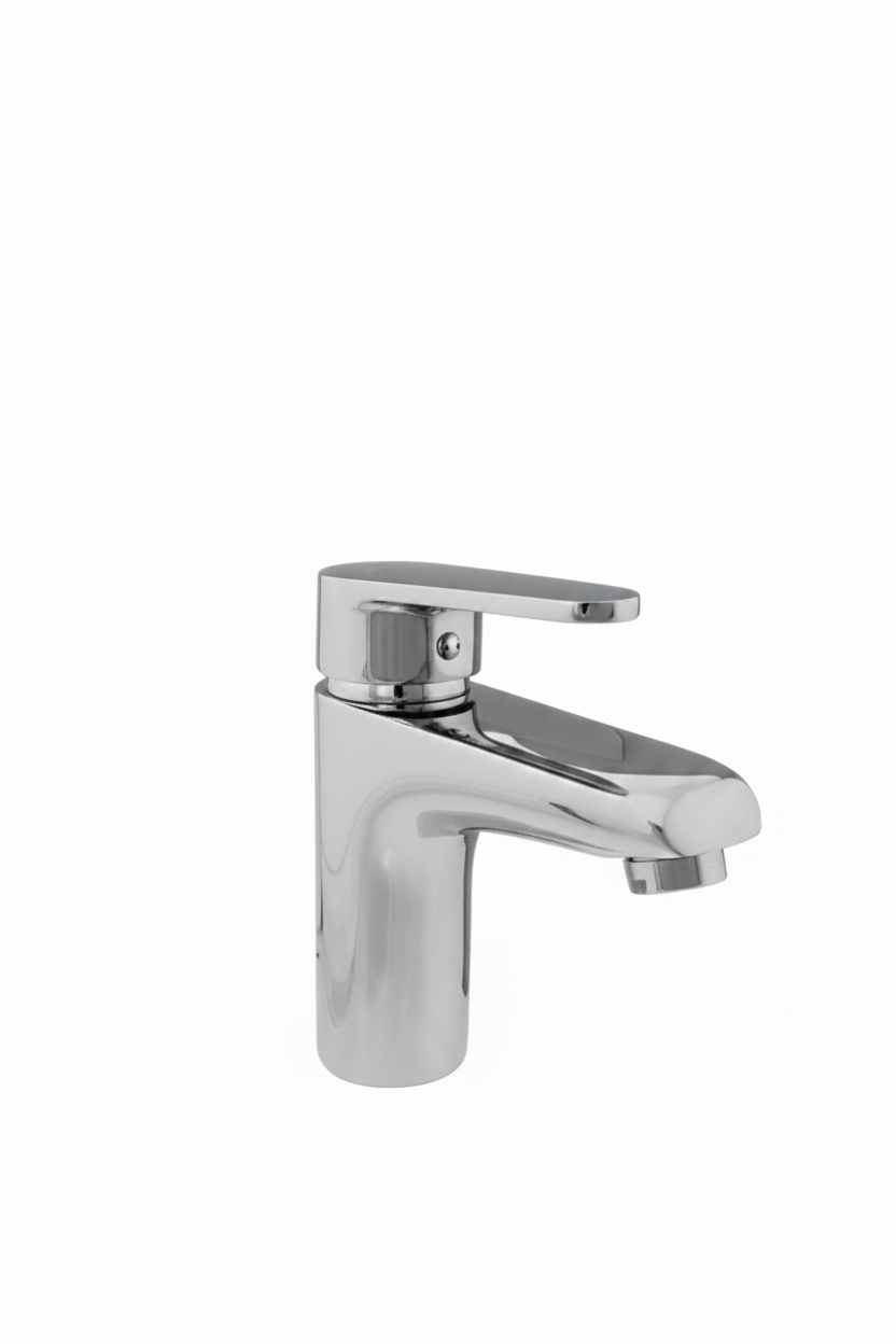 Chrome bathroom faucet 