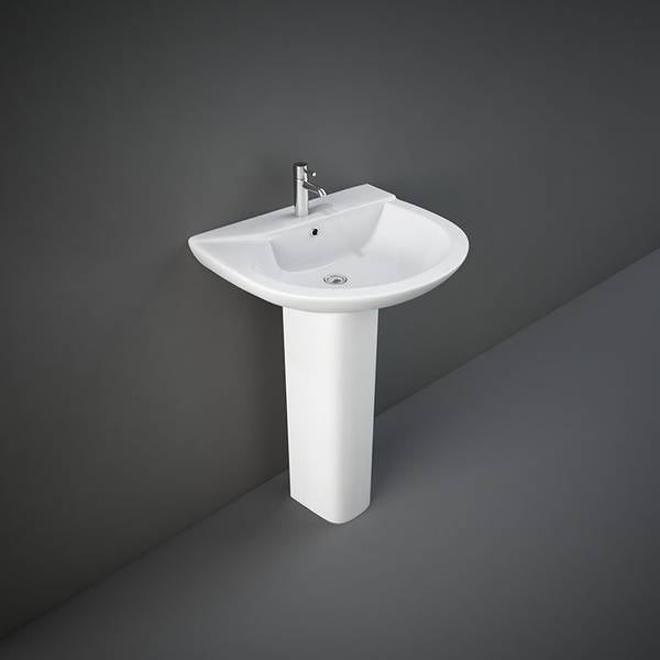 RAK-LIWA WASHBASIN PEDESTAL 55CM ALPINE WHITE