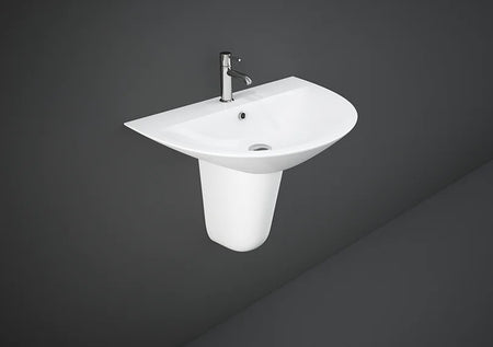 RAK-MORNING HALF PEDESTAL WASH BASIN