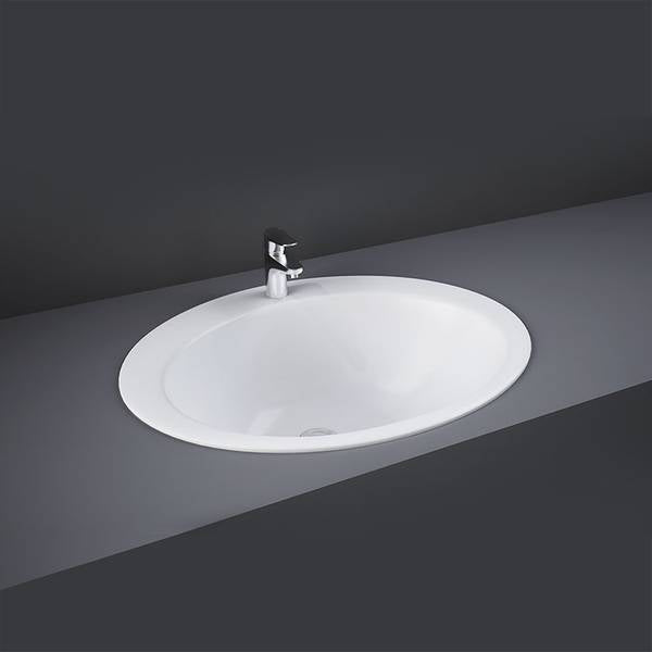 RAK-JESSICA ALPINE WHITE DROP IN WASH BASIN 530X435MM