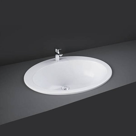 RAK-CHERRY ALPINE WHITE DROP IN WASH BASIN 63CM