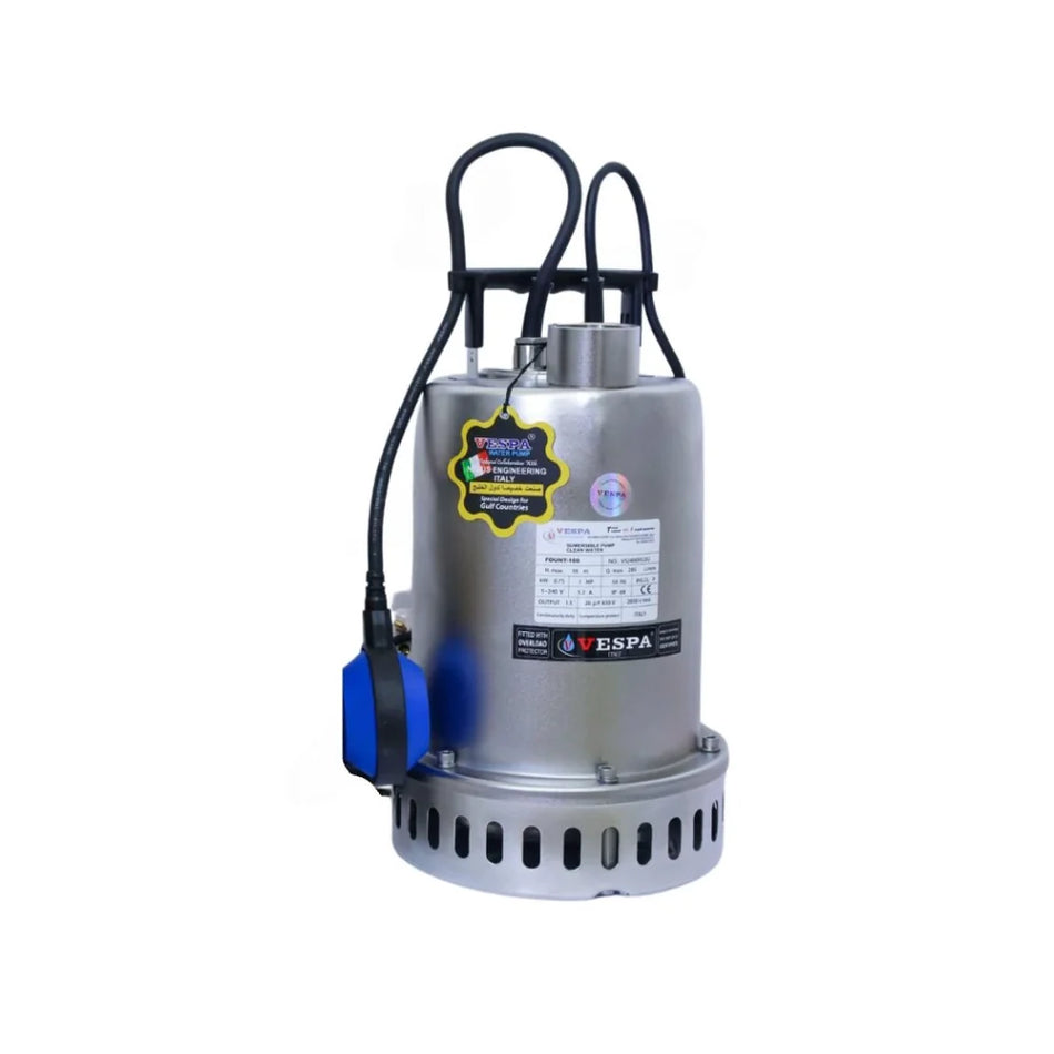 FOUNT 100 1.0HP SUBMERSIBLE FOUNTAIN PUMP – 285 LPM, 16M HEAD, SS316