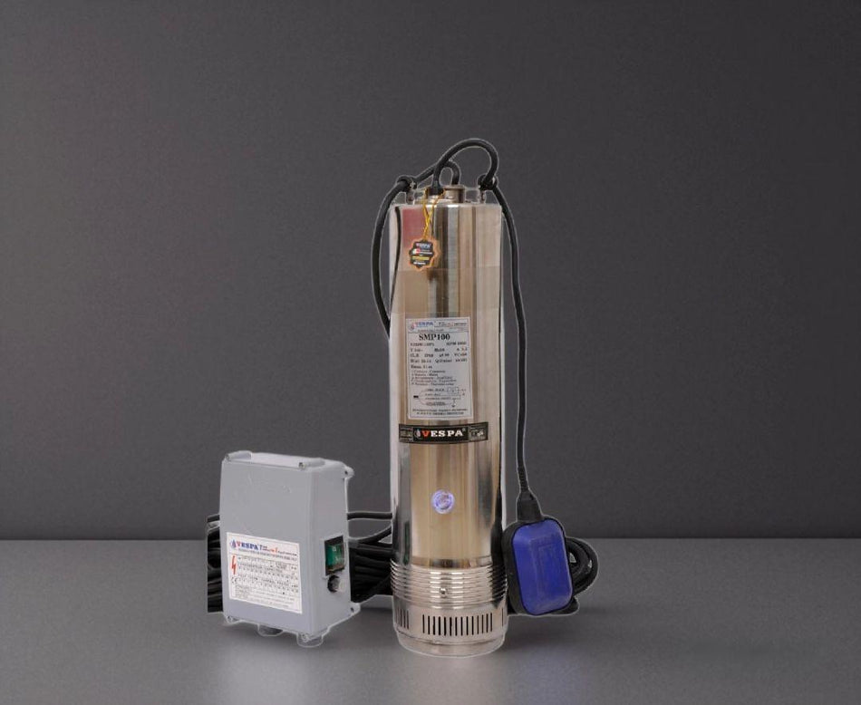 SMP 100/4 1.0HP SUBMERSIBLE PUMP – 100 LPM, 53M HEAD, SS316 BODY