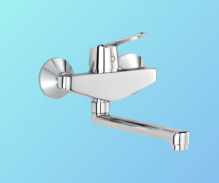 peak wall mounted single lever sink mixer