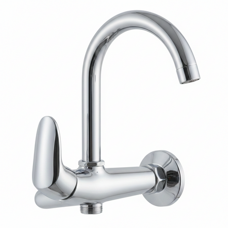 Chrome kitchen faucet 