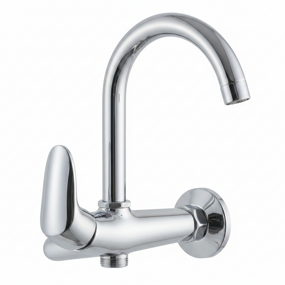Chrome kitchen faucet 