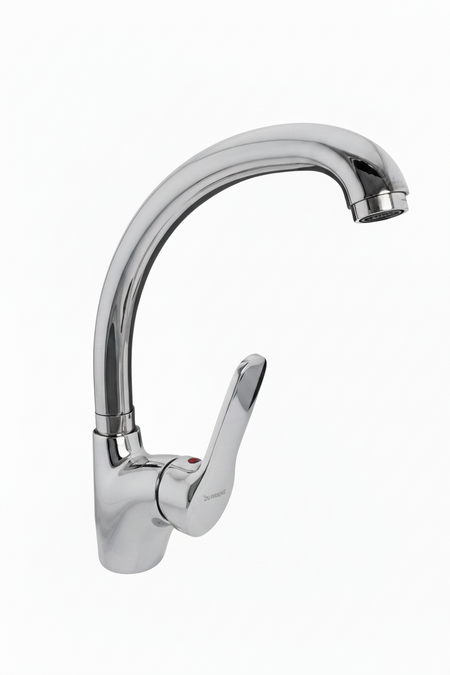 Chrome kitchen faucet 