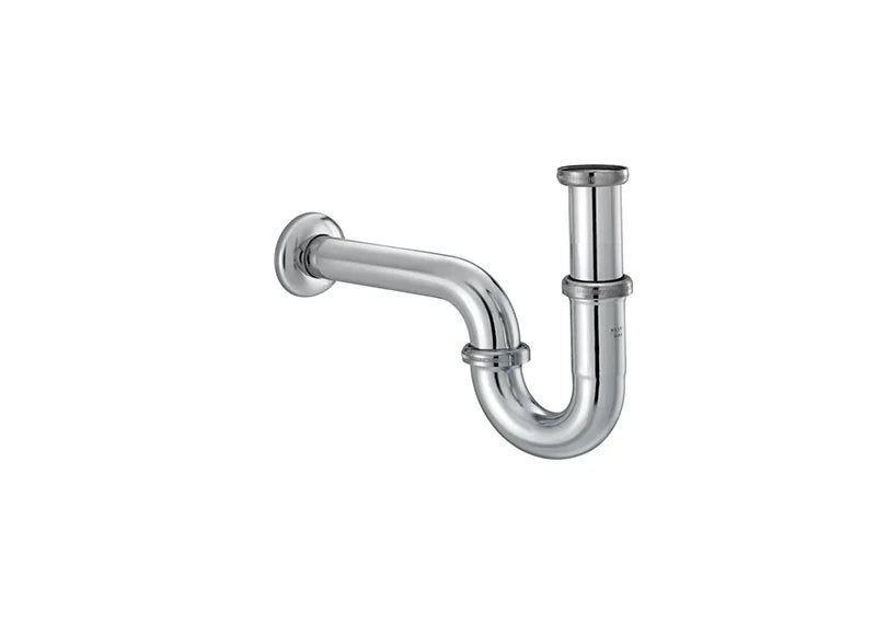BRASS P-TRAP G 1 1/4" × 32 MM FOR BASIN – CHROME | WALL FLANGE | RAK1026005