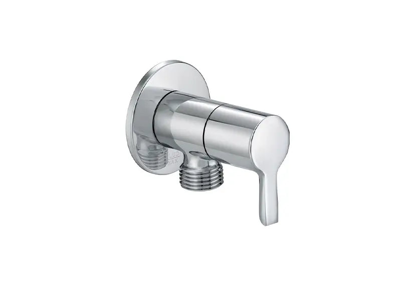 BRASS ANGLE VALVE 1/2" X 1/2" CHROME FINISH 1/4 TURN - RAK 13013