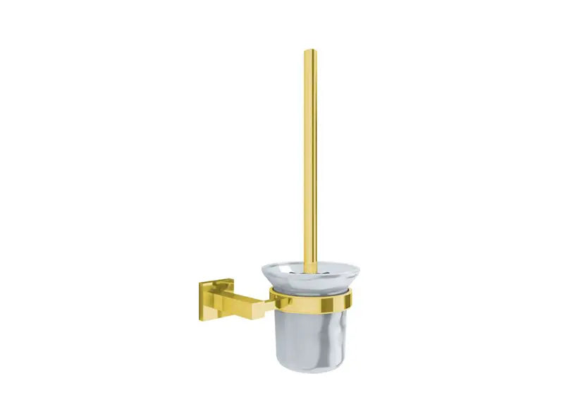 HARMONY TOILET BRUSH HOLDER – PVD GOLD | GLASS CONTAINER | RAK24032.GD1