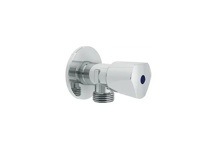 BRASS ANGLE VALVE LONG THREAD 1/2" × 1/2" – CHROME | RAK33003