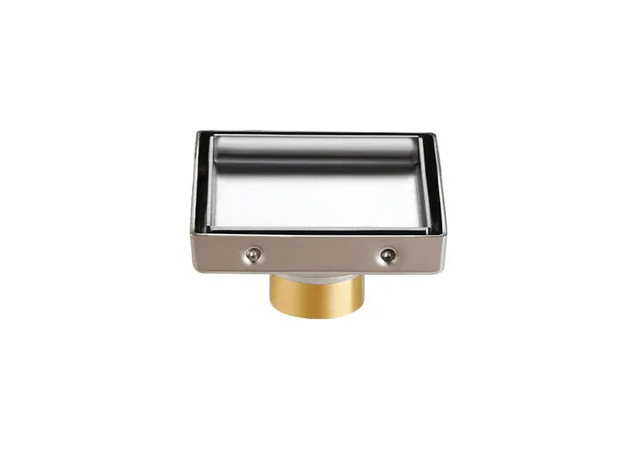 STAMPING FLOOR DRAIN TILE INSERT 100 × 100 MM – SS 304 POLISHED FINISH | SMELL PREVENTION | RAK90702-1