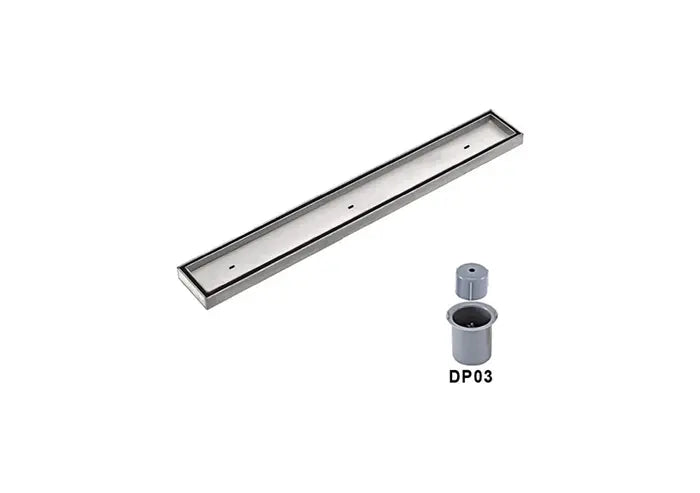 SHOWER CHANNEL 300 × 80 MM TILE INSERT – SMELL PREVENTION | CENTER VERTICAL OUTLET | RAK90720