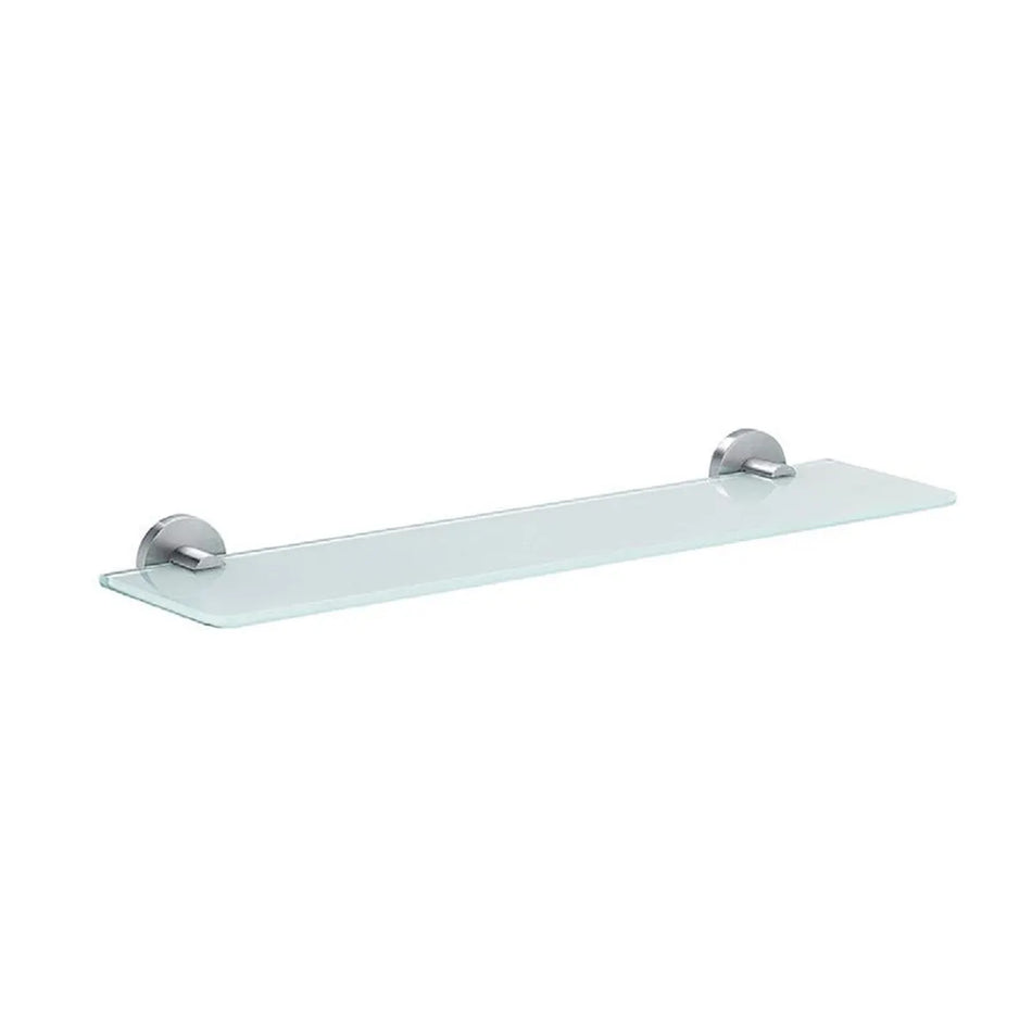 GLASS SHELF 519 MM – SS 304 SATIN FINISH | FROSTED GLASS | RAK91010