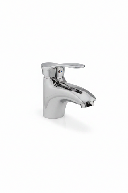 Chrome bathroom faucet 