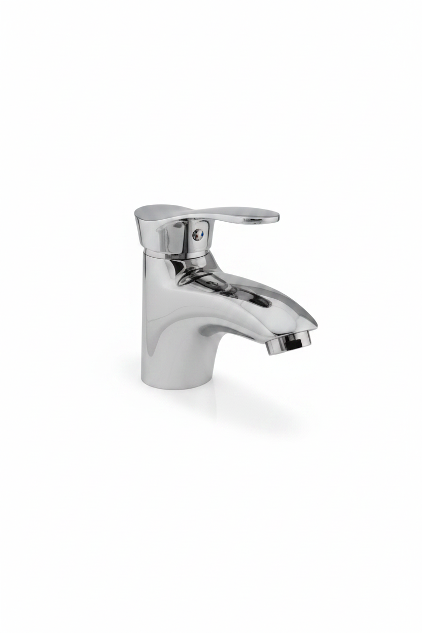 Chrome bathroom faucet 