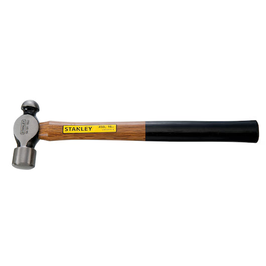 Stanley ball pein hammer on a white background