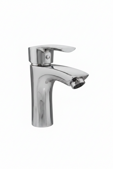 Chrome bathroom faucet 