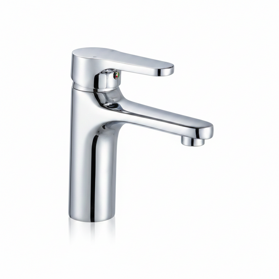 Chrome bathroom faucet 