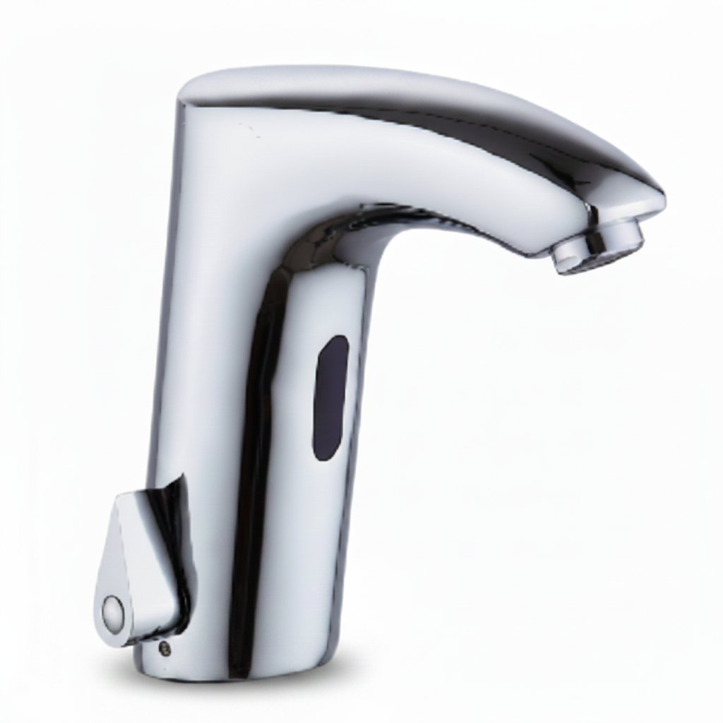 Chrome faucet with sensor 